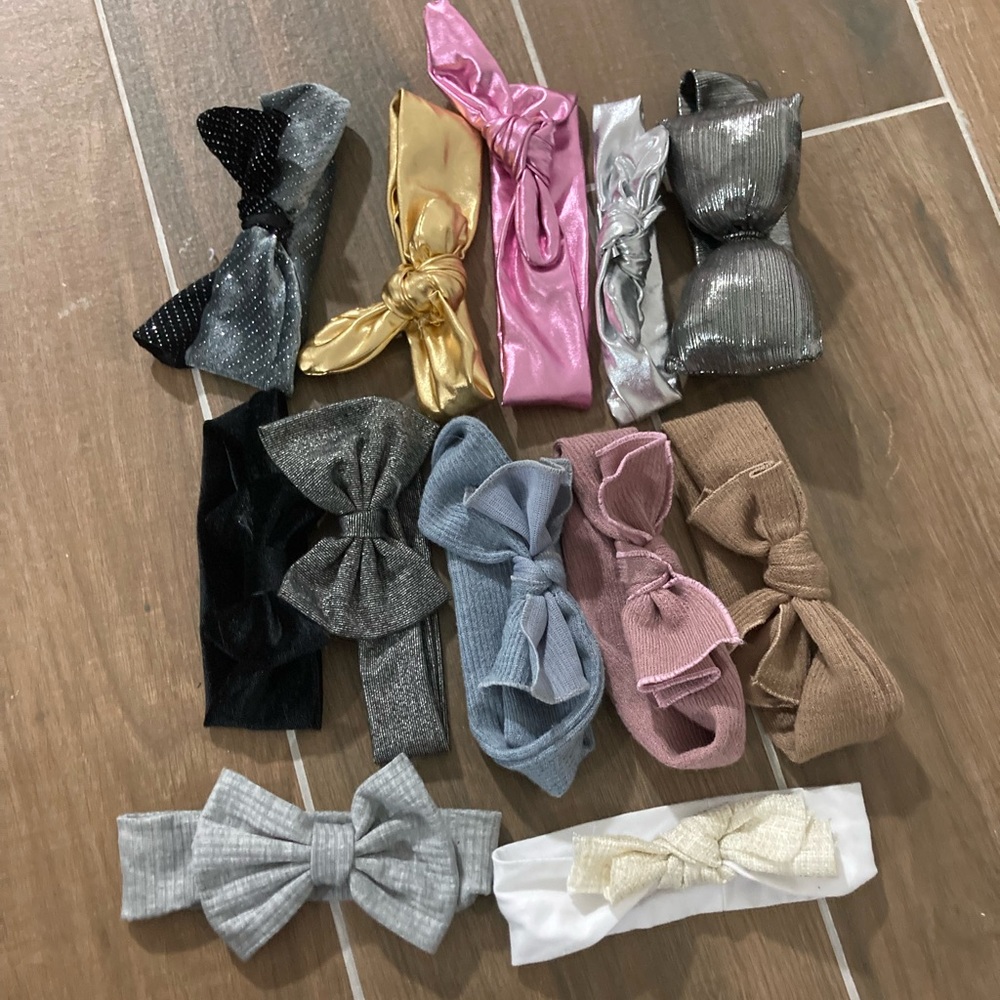 Baby girl headband bundle